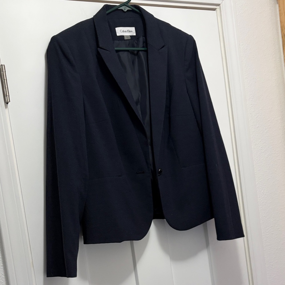 Calvin Klein Women's Dark Navy Blazer